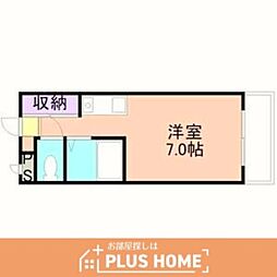 コーポYK ワンルームの間取図画像