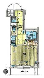 ルーブル蒲田南六番館 1Kの間取図画像