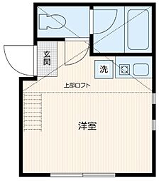 ユナイト石川町パウリスターナ ワンルームの間取図画像