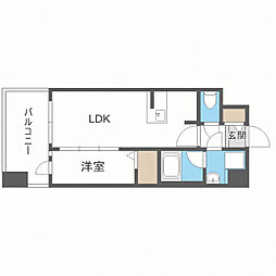 グランフォーレ千早マークスクエアウエストウイング 1LDKの間取図画像