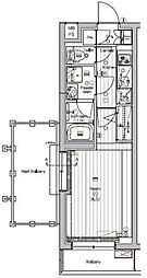 PREMIUMCUBEG三軒茶屋 1Kの間取図画像