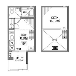 GRANDEGGS品川 ワンルームの間取図画像