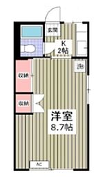 リオグランデ 1Kの間取図画像