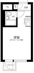 メゾン・ド・セリバテール ワンルームの間取図画像