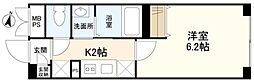 WELLSQUAREISM明大前 1Kの間取図画像
