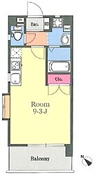 アーク松の木通り ワンルームの間取図画像