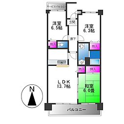 コレンテ 3LDKの間取図画像