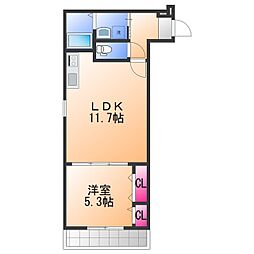 CASA・COMFORT 1LDKの間取図画像
