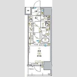 KDXレジデンス池袋ウエスト 1Kの間取図画像