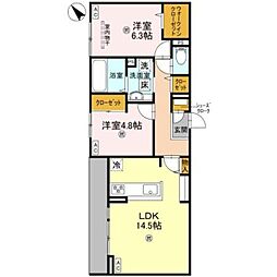 間取図画像 2LDK