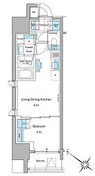 ルフォンプログレ西大井プレミア 1LDKの間取図画像