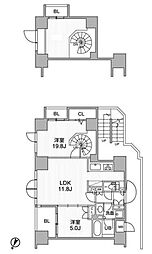 東神田テラスレジデンス 3LDKの間取図画像