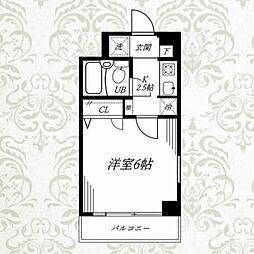 ベルステージ1 1Kの間取図画像