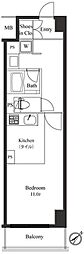 プライマル小石川 ワンルームの間取図画像