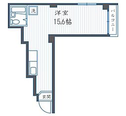 フォルム新宿 ワンルームの間取図画像