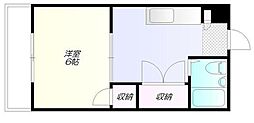 アメニティ千川 1Kの間取図画像