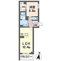 キュエール 00202 ｜ 栃木県宇都宮市東今泉１丁目2751-41、-48、2752-57（賃貸マンション1LDK・2階・48.41㎡） その2