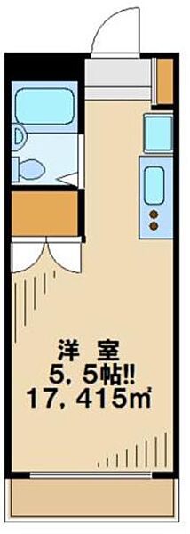 メゾンドール 102｜東京都八王子市大塚(賃貸マンション1K・1階・17.41㎡)の写真 その2
