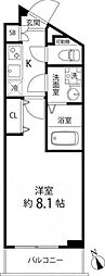 プレール・ドゥーク成増 1Kの間取図画像