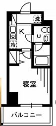 プライムアーバン川口 1Kの間取図画像