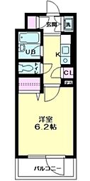 ベルファース練馬 1Kの間取図画像