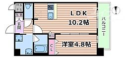 スプランティッド茨木天王 1LDKの間取図画像