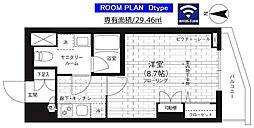 ステージファースト駒沢公園通り 1Kの間取図画像