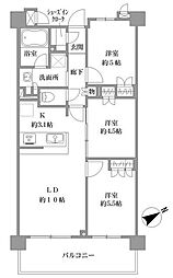 センチュリー越谷ブライトアリーナ 3LDKの間取図画像