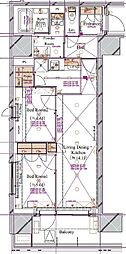ブランシエスタ浅草蔵前 2LDKの間取図画像