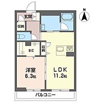 アンソレイユ 00102 ｜ 群馬県高崎市貝沢町1294-1（賃貸アパート1LDK・1階・48.18㎡） その2