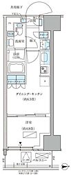 パークアクシス品川天王洲アイル 1DKの間取図画像