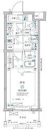 ディアレイシャス高井戸2 1Kの間取図画像