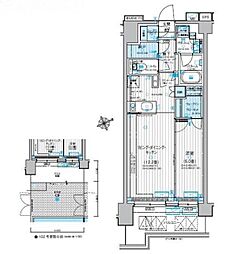 パレステージ藤沢2 1LDKの間取図画像