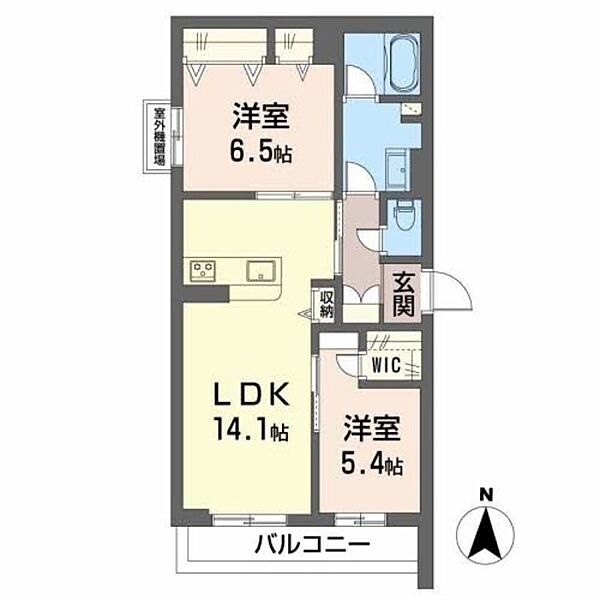 NT　Maison　III ｜大阪府堺市北区新金岡町５丁(賃貸マンション2LDK・3階・62.01㎡)の写真 その2