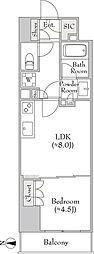 ルミーク錦糸町 1LDKの間取図画像