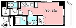クレールソフィア ワンルームの間取図画像