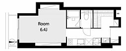 リレント新宿 ワンルームの間取図画像
