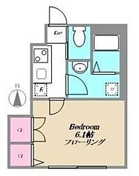 VIEBONHEUR 1Kの間取図画像