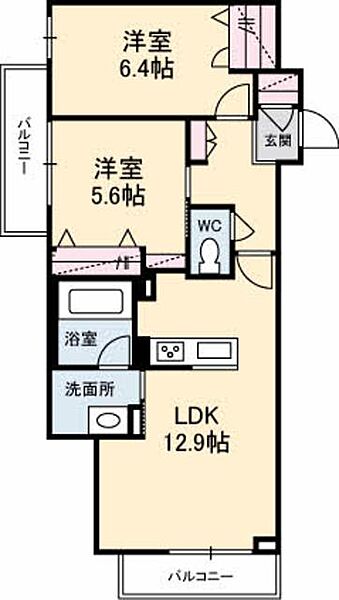 スカイメロウ（ＢＥＬＳ認証・ＺＥＨ） A0305｜岡山県倉敷市石見町(賃貸マンション2LDK・3階・59.59㎡)の写真 その2