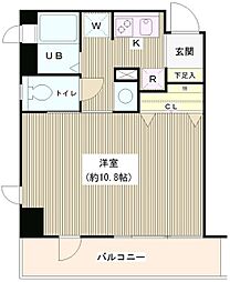 アルエット台東 6階1Kの間取り