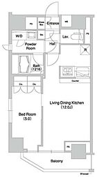 グラマシー横濱関内 1LDKの間取図画像