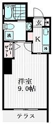 第3ローヤル上鷺 1Kの間取図画像