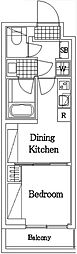 ハーモニーレジデンスコンフォートグランド 1DKの間取図画像