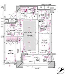 オーパスレジデンス銀座イースト 2LDKの間取図画像