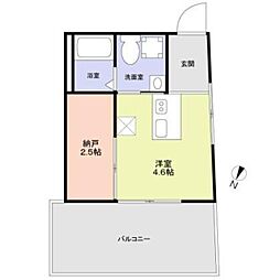 Urban Nest 杉並 ワンルームの間取図画像