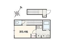 町田市原町田1丁目アパート 1Kの間取図画像