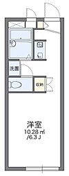 レオパレスセカンドボヌール 1Kの間取図画像