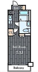 MAINSTAGE八丁堀 1Kの間取図画像