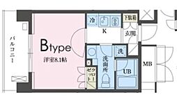 ガレリア東新宿 1Kの間取図画像