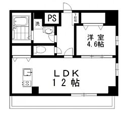レジデンスYJ 1LDKの間取図画像